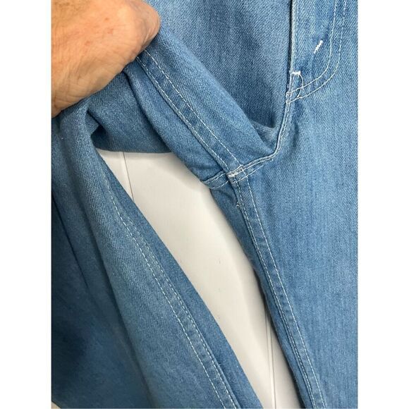 Vintage Levis Mens 36x30 Movin On Comfort Denim Jeans Light Wash Blue Tag - Picture 5 of 11